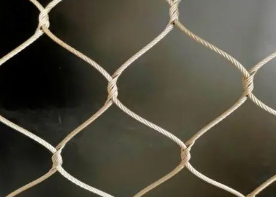 Good price 40*40 Openingsdraadtouwnetten PVC-gecoat balustradekabelnet online