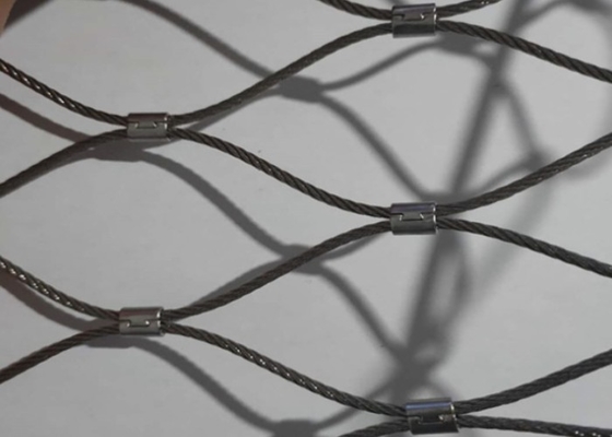 7x7 7x19 Balustrade Cable Mesh 1.5mm 316L Stainless Cable Mesh
