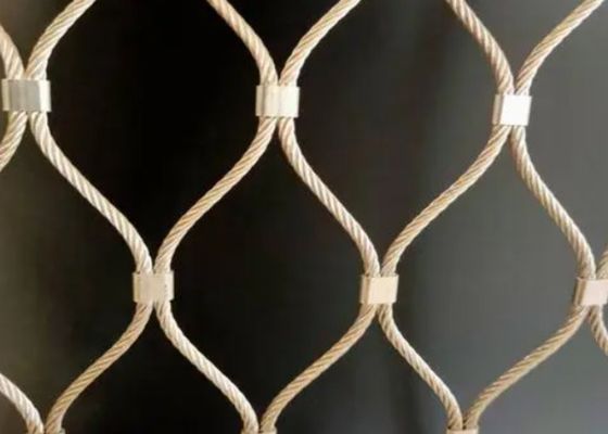 Good price 50 * 50mm balustrade kabelmaas zwaar werk X Tend roestvrij staal kabelmaas online