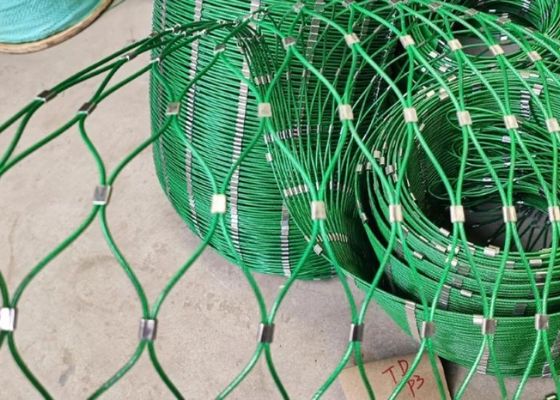 Good price 1.5mm Balustrade Cable Mesh Thép dây lưới với 50mm * 50mm mở trực tuyến