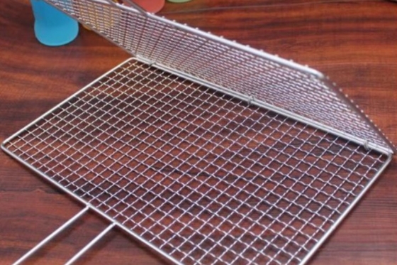 Outdoor SS BBQ Grill Net 20*40 Barbecue Net Baja tahan karat