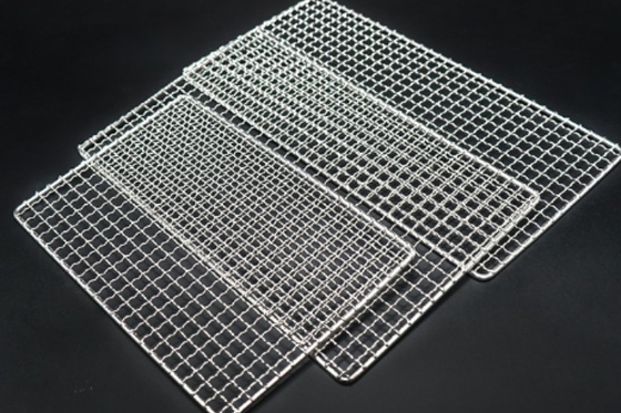 Square BBQ Grill Net Stainless Steel Grill Net 20/40 Mesh Size
