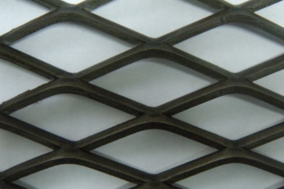 Black Expanded Metal Sheet Hexagonal Expanded Metal Lath 1m To 2m