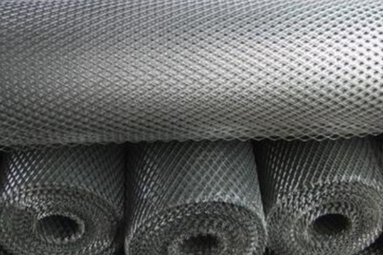 Hitam atau Perak diperluas Aluminium Layar 0,5mm5mm diperluas Metal Mesh Layar