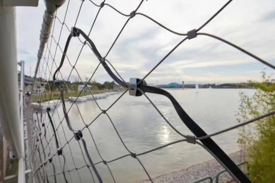 Anti Drop 304 Stainless Steel Rope Mesh 30*30 Rope Net Fence