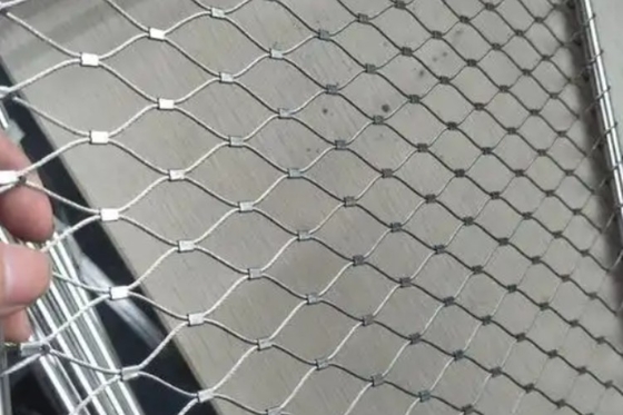 Anti Drop 304 Stainless Steel Rope Mesh 30*30 Rope Net Fence