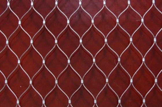 22mm*22mm Knotted Steel Wire Rope Mesh Cable Netting As Avairy Netting