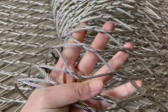 Light Weight 1.5mm Stainless Steel Mesh 30*30cm Rope Net Fence