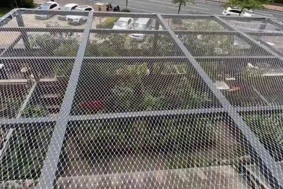 304 Stainless Steel Rope Mesh For Protective Safety Net Anti-Falling Steel Wire Mesh