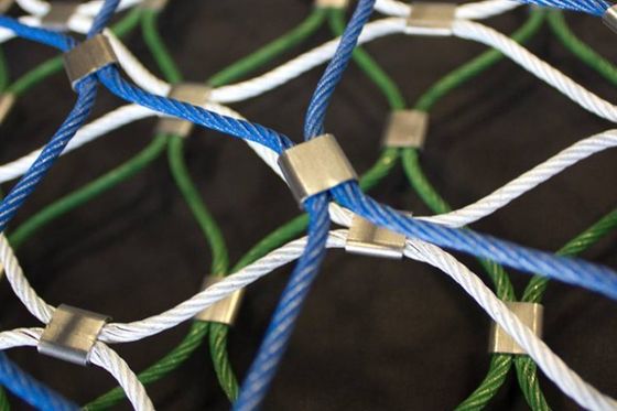 Esnek Metal Mesh Panelleri Paslanmaz Çelik 316 2,0mm Telli İp Ağı Çit