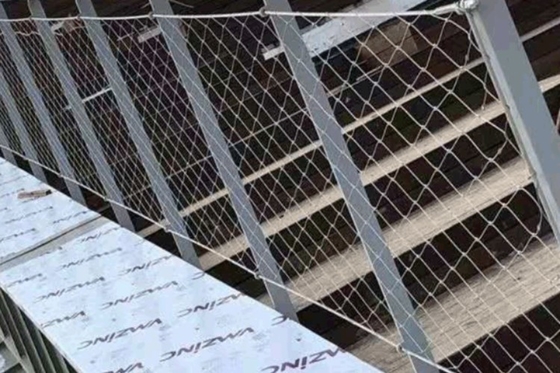 PVC Coated Rope Net Fence 316L Stainless Steel Wire Mesh Panels