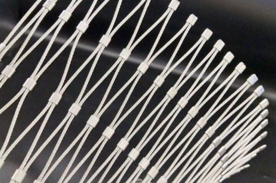 Anti Drop 304 Stainless Steel Rope Mesh 30*30 Rope Net Fence