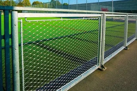 50mm*50mm 316 Knotted Wire Mesh 2mm Stainless Steel Wire Rope Mesh Netting