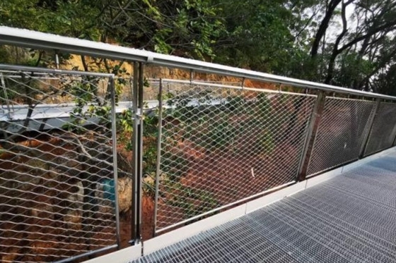 Ferruled Heavy Duty Stainless Steel Mesh Anti Rust 1.5mm Wire Metal Netting Mesh