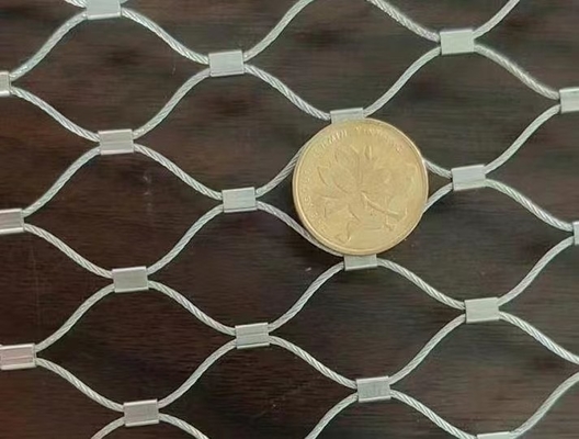 30*30 Stainless Steel Aviary Rope Netting Oxidized Black Aviary Fencing Mesh