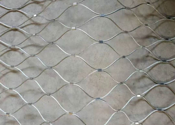 SS304 3.0mm Flexible Stainless Steel Wire Rope Cable Mesh For Zoo Mesh