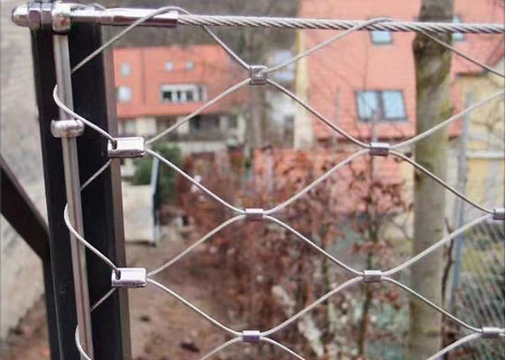 Good price Kapalı Ağız Tipi Esnek Paslanmaz Çelik Kablo Ağı 304 Çelik İpi Ağı çevrimiçi