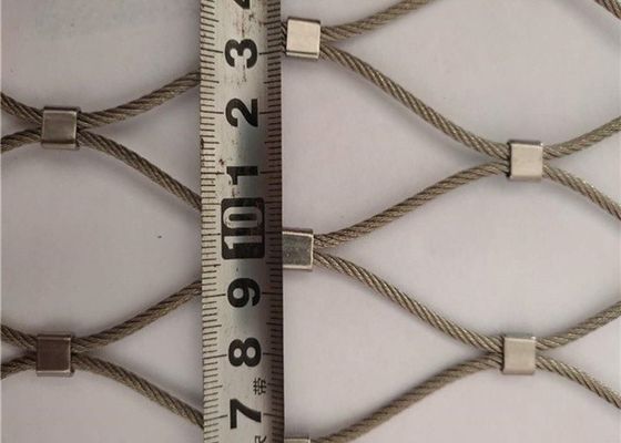 Stainless Steel Wire Rope Mesh Anti-Fall  For Zoo Aviary  Mining Support