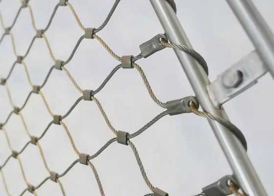 Stainless Steel Wire Rope Mesh - Heavy Duty Animal Cage Panels & Zoo Enclosure Fencing Solutions