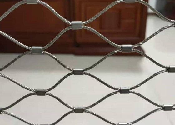 Knotted Rope Mesh 13*13mm Stainless Steel Cable Mesh Zoo Rope Netting 1.5mm