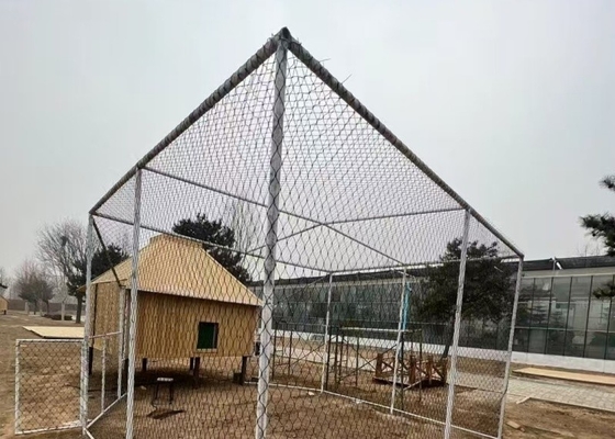AISI 316 2.0mm 50mm  Stainless Steel Cable Mesh For Eagle Fencing