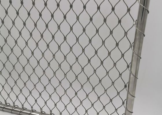 304 Stainless Steel 1.2mm Diameter 20mm  Rope Mesh For Bird And Animal Net
