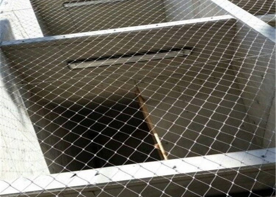 Jaringan Kabel Baja Rinsing SS316 Tinggi Kekuatan Baja Rinsing Wire Tali Mesh