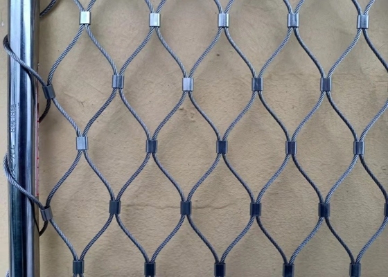19*19mm Heavy Duty Aviary Rope Netting  Stainless Steel Wire Rope Mesh