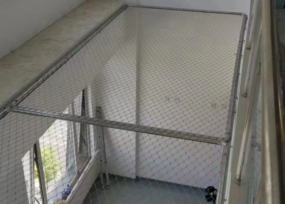 Jaringan Kabel Baja Rinsing SS316 Tinggi Kekuatan Baja Rinsing Wire Tali Mesh