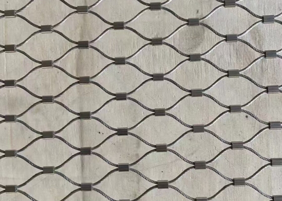 Zoo Rope Netting Stainless Steel Rope Mesh 7*7  Ferrule Cable Mesh