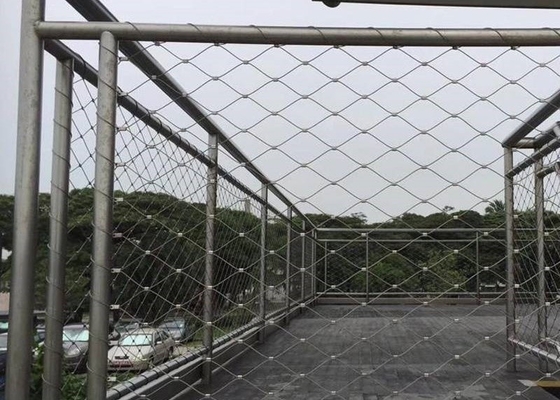 Aviary 50mm*50mm Wire Rope Mesh Stainless Steel Cable Mesh