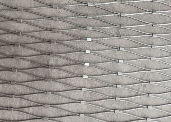 SS 316 2.5mm Flexible Stainless Steel Wire Rope Mesh For  Bird Netting