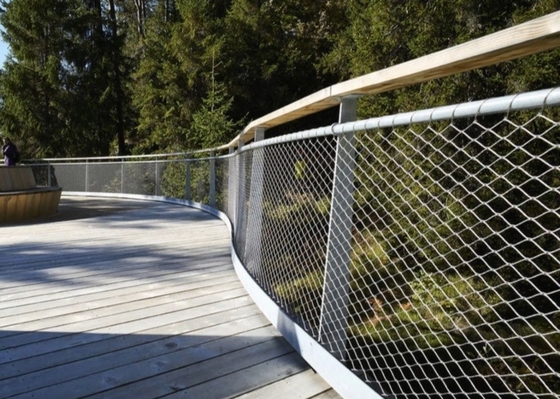 50cm*50cm Rope Net Fence 2.0mm Stainless Steel Wire Rope Mesh