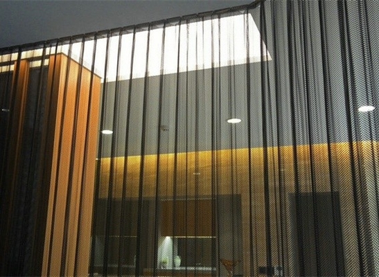 Black 1.5mm 20*20mm Decorative Metal Wire Mesh For Cabinets