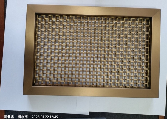 Decorative Copper Mesh Customized Crimped Brass Wire Mesh Wire Mesh Gill