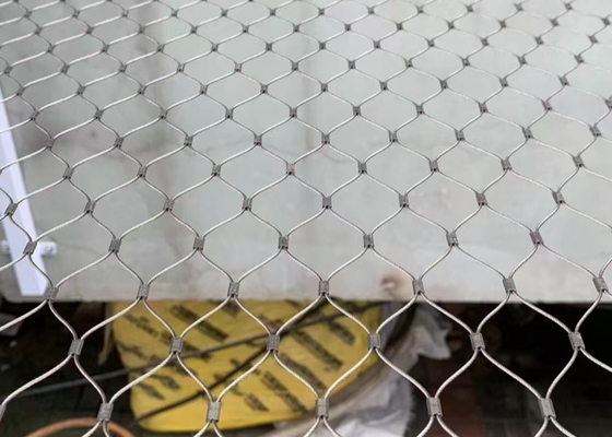 316 Rope Net Fence With 1.2mm Wire Stainless Steel Cable Mesh