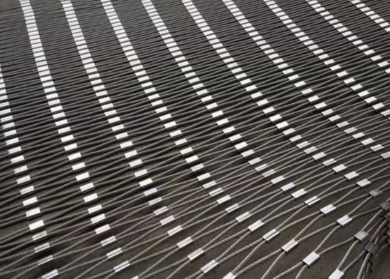 316 Rope Net Fence Stainless Steel Cable Mesh 50*50 Opening Wire Rope Mesh
