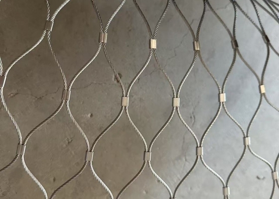 Balustrade Cable Mesh Heavy Duty X Tend 60*60mm Stainless Steel Rope Mesh