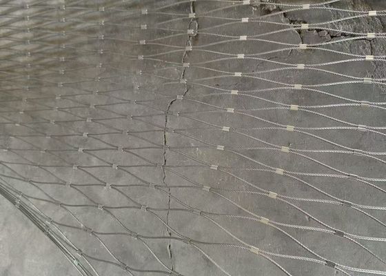 Stainless Steel Framed Rope Woven Mesh  For Zoo Mesh Animals Protection