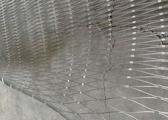 Light Weight 50*50mm Rope Net Fence 304 Stainless Steel Cable Mesh