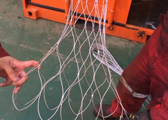 Ferruled Heavy Duty Rope Net Fence 2.0mm Wire Metal Netting Mesh
