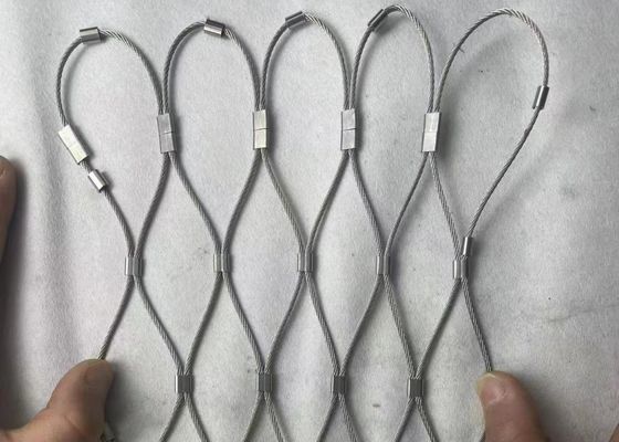 Good price 18 mm*18 mm Wire Rope Mesh SS316 In acciaio inossidabile in linea