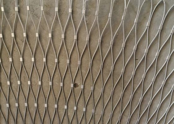 1.5mm 7*19 Wire Rope Mesh 13*13mm Stainless Steel Cable Mesh Fencing