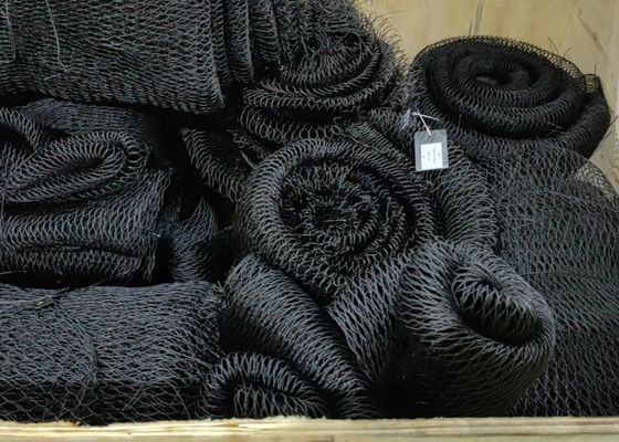 Black Oxidized Zoo Rope Netting  15*15mm Stainless Steel Cable Mesh for fencing