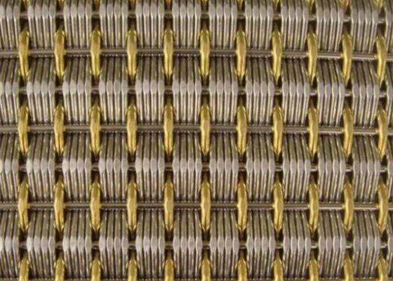 Cabinet Yellow Decoration Wire Mesh Ss304 Decorative Steel Mesh Fencing Panels