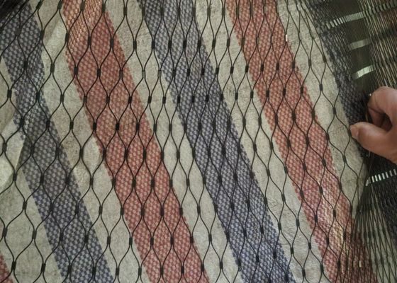 20*20mm Knotted Wire Rope Mesh 1.5mm Steel Rope Net For Zoo Mesh