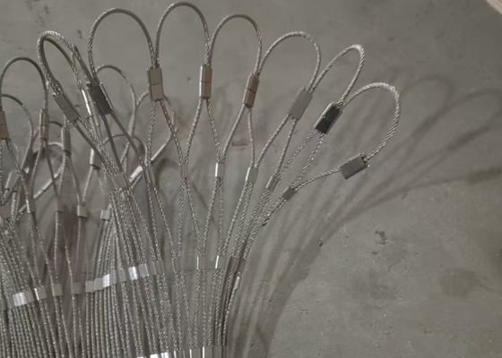 Good price 2mm 스테인리스 스틸 케이블 메쉬 40mm 쇼핑몰 안전 펜스용 온라인으로