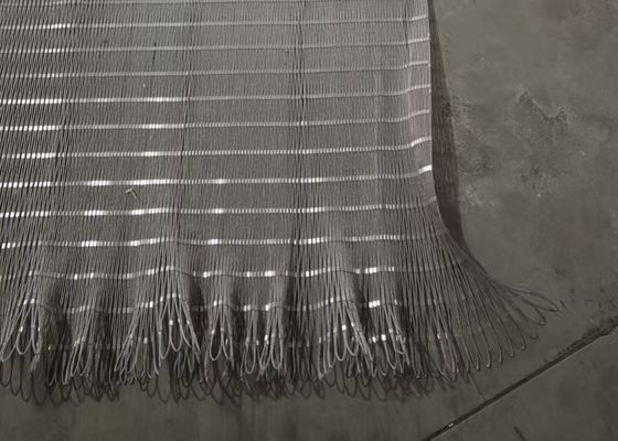 7*7 Mesh Size 30mm stainless steel cable mesh For Shopping Mall Safety Fence