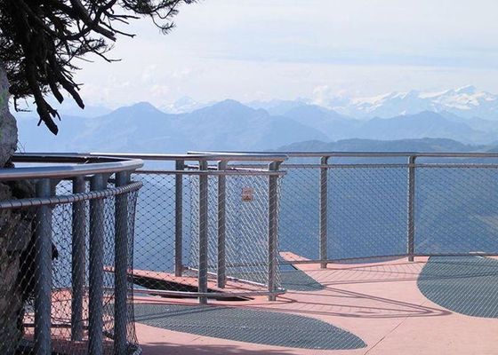 304 Stainless Steel Wire Flexible Cable Rope Mesh For Handrail Railing