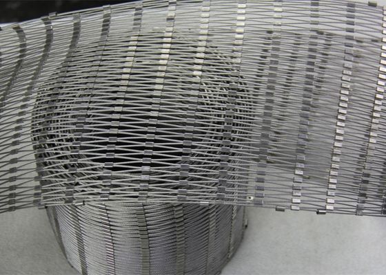 SS7*19 13mm Mesh Size Stainless Steel Rope Mesh For School Safety Fence